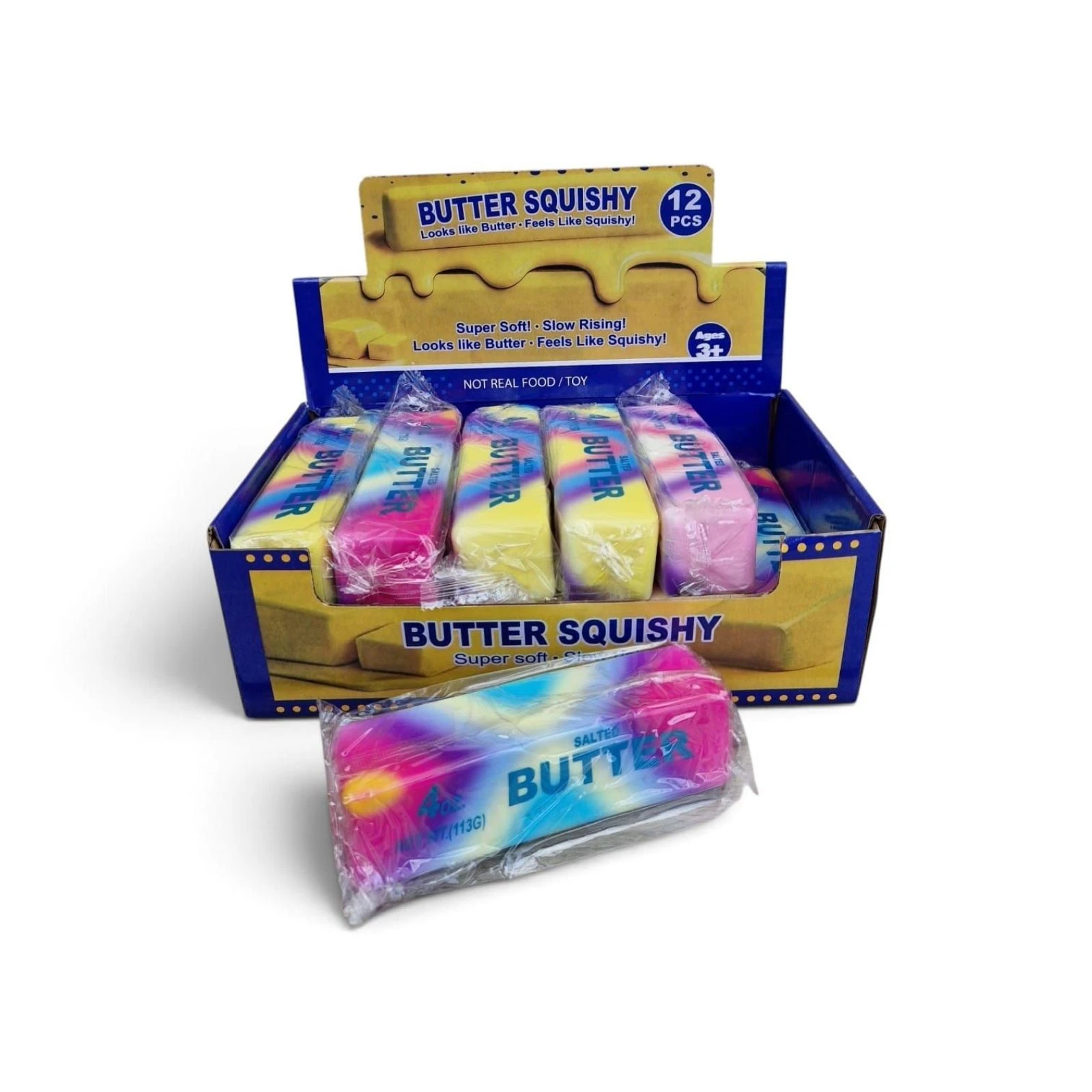 Squishy Butter Multicolor 13 cm 12 Stuks
